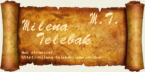 Milena Telebak vizit kartica